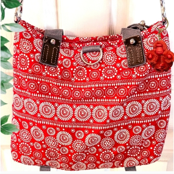 🐒Vintage, Hard- to -Find, Large Kipling "Kirby" Print Shoulder/Crossbody Bag - Picture 3 of 16